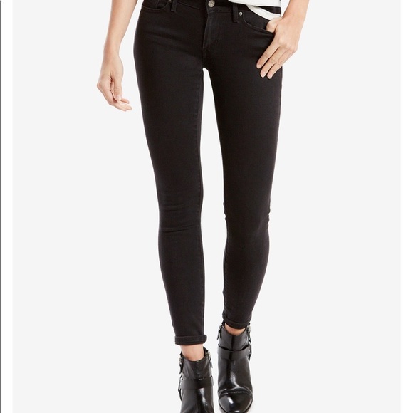 Levi’s 711 Skinny Jeans - Black - Picture 1 of 9